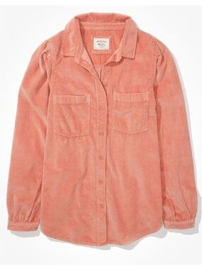 American Eagle Corduroy Pink Shacket